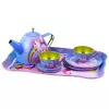 LEAN TOYS Children's Metal Tea Set with Cups, Teapot, and Tray Unicorn