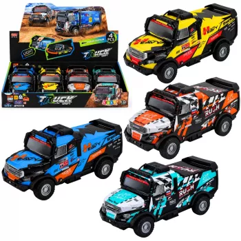 LEAN TOYS Off-road Vehicle with Friction Drive, Illuminated Body and Sounds