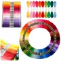 LEAN Embroidery Floss Set 150 Skeins Mercerized Cotton Threads with Storage Box