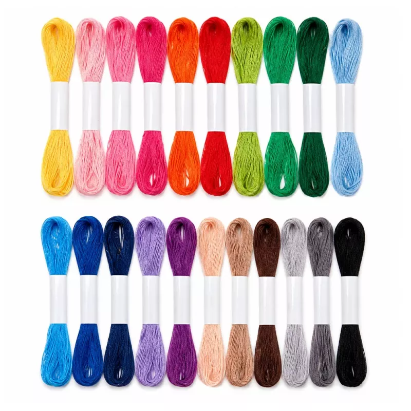 LEAN Embroidery Floss Set 150 Skeins Mercerized Cotton Threads with Storage Box