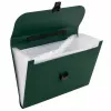 LEAN Folder Organizer for Documents, 13 Compartments, Green, A4, Holder