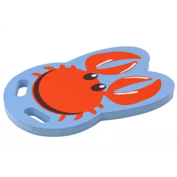 LEAN TOYS Crab Blue Foam Swimming Board for Kids - EVA Kickboard, Buoyancy Aid, EN71