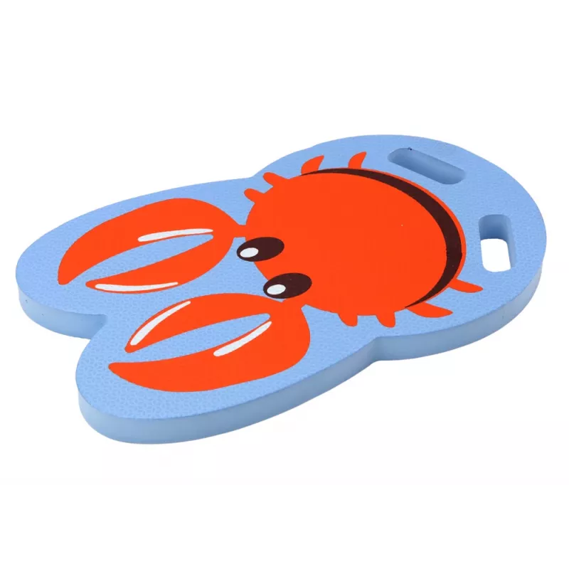 LEAN TOYS Crab Blue Foam Swimming Board for Kids - EVA Kickboard, Buoyancy Aid, EN71