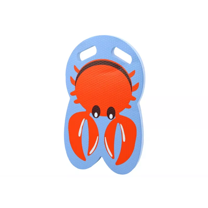 LEAN TOYS Crab Blue Foam Swimming Board for Kids - EVA Kickboard, Buoyancy Aid, EN71