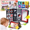 LEAN TOYS Contrast Sensory Educational Mat with Mirror for Babies