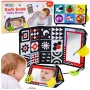 LEAN TOYS Contrast Sensory Educational Mat with Mirror for Babies