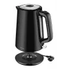 AMICA Kettle 1.7L KF304 - 2200W Stainless Steel Cordless Electric Kettle, Silver/Black