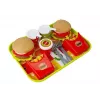 LEAN TOYS Set of Hamburger Fries with Tray | Fast Food Role Play Toy