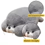 LEAN TOYS Plush Mascot Cuddly Toy Large Grey Seal 29cm