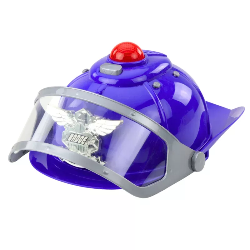 LEAN TOYS Police Set for Kids Helmet Gun Handcuffs Accessories 9 pcs