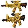LEAN TOYS Toy Rifle Camouflage Scope Movable Silencer Lights Sounds 54 cm