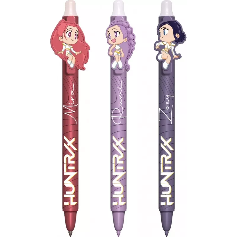 KIDS K-Pop Demon Hunters Gel Pen Set 3-Pack | 0.7mm Assorted Colours
