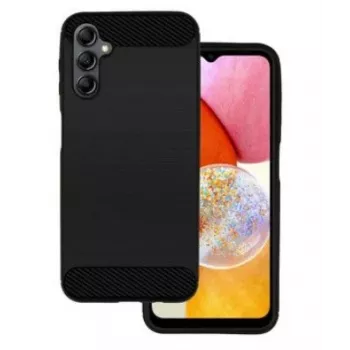 iLike Samsung Galaxy A14 5G Case Carbon Black - TPU Back Cover with Carbon Fiber Texture
