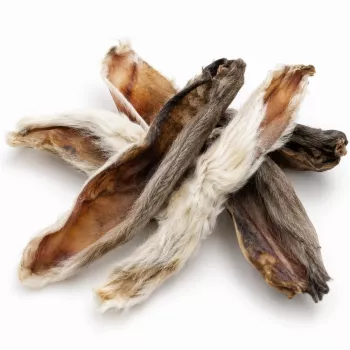 PETITTO Rabbit Ear with Fur Dog Treats, 500 g