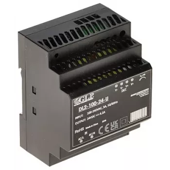 GLP Switching Power Supply DL2-100-24-U – 100W 24V DIN Rail Industrial PSU