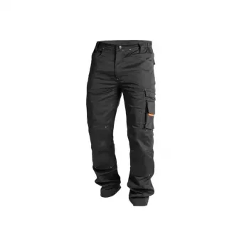 ACTIFLEXTROUSERS 58 - 4-Way Stretch Work Trousers with CORDURA® Reinforcements, KneeGuard™ System, Black, Size 58