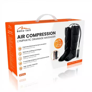 MEDIA-TECH MT6542 Air Compression Lymphatic Drainage Massager with Adjustable Pressure and 3 Programs