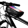 WILDMAN Bike Holder Case M E2 1L Black - Handlebar Phone Bag, Splash-Proof, Touchscreen Compatible, 1L Storage