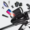WILDMAN Bike Holder Case M E2 1L Black - Handlebar Phone Bag, Splash-Proof, Touchscreen Compatible, 1L Storage