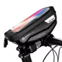 WILDMAN Bike Holder Case S E1 1L Black – Compact Bicycle Frame Bag with Velcro Straps