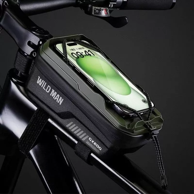 WILDMAN GX200 Bicycle Frame Bag Case Black Bike Holder