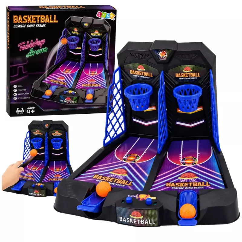 LEAN TOYS Mini Table Basketball Double Skill Game for 2 Players Scoring