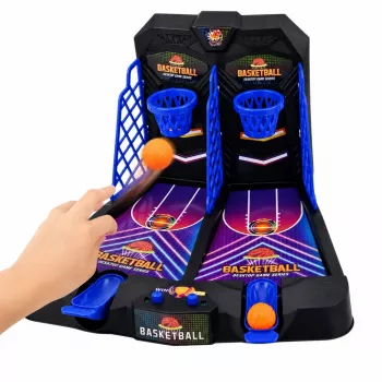 LEAN TOYS Mini Table Basketball Double Skill Game for 2 Players Scoring
