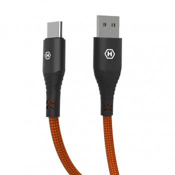 HAMMER USB-A to USB-C Cable 1.2m Black 480Mbps Charging & Data