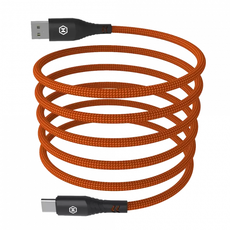HAMMER USB-A to USB-C Cable 1.2m Black 480Mbps Charging & Data