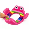 LEAN TOYS Children's Soft Toilet Seat Cover with Handles, Pink, for Toddlers 18 Months to 4 Years