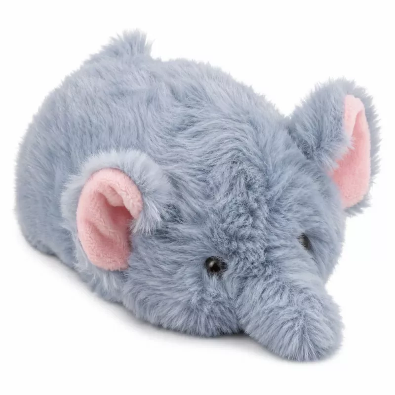 LEAN TOYS Plush Elephant Mascot Cuddly Toy Soft Small Gray 18 cm