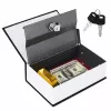 LEAN Book-shaped safe with key box, black, 24x15 cm
