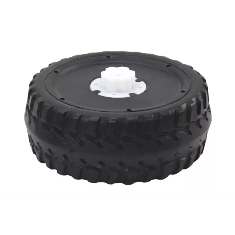 LEAN CARS A730-2 EVA Wheel - Solid Puncture-Proof Rear Wheel for Baby Merc Stroller, 280 mm, Black