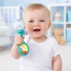 LEAN TOYS Rattles Set with Soft Ball – Yellow & Green, 2 Pieces