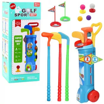 LEAN TOYS Golf Set Trolley Clubs Field Sports Game 20pcs