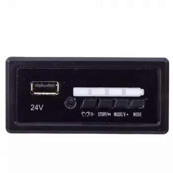 LEAN CARS 24V Music Panel Replacement for SX2039 SX1928 Ride-On Cars - Black