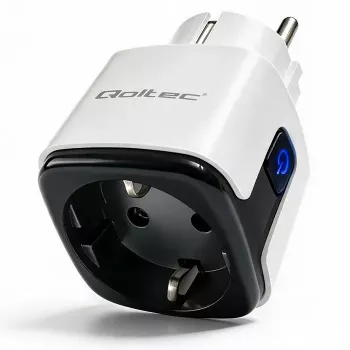 QOLTEC Smart WiFi Socket 16A with Energy Monitoring and Timer
