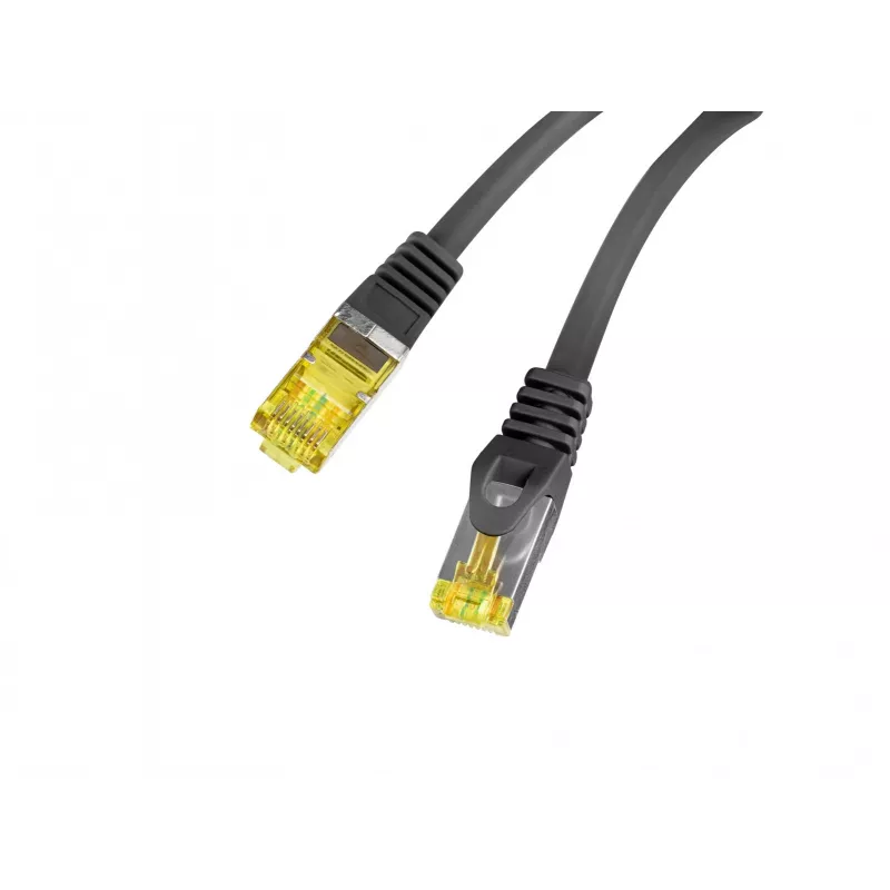 LANBERG Cat.6A S/FTP LSZH Patch Cable 20m Black – 10GbE, Fluke Passed, 26AWG Pure Copper