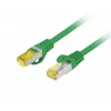 Lanberg PCF6A-10CU-2000-G Cat.6A S/FTP LSZH Copper Patch Cable 20m Green Fluke Passed