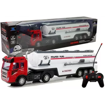 LEAN TOYS R/C Car Tanker with Lights and Sound 1:32 Scale 2.4GHz Remote Control Truck
