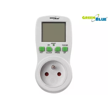 GreenBlue GB107 Digital Programmable Timer Switch 16 Programs 230V 16A Schuko