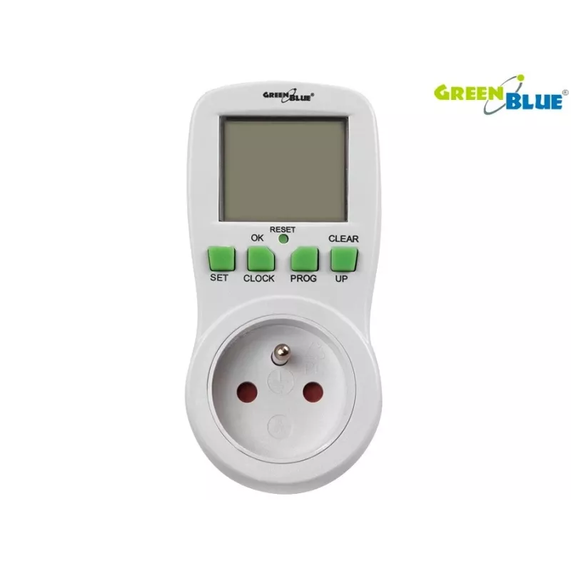 GreenBlue GB107 Digital Programmable Timer Switch 16 Programs 230V 16A Schuko