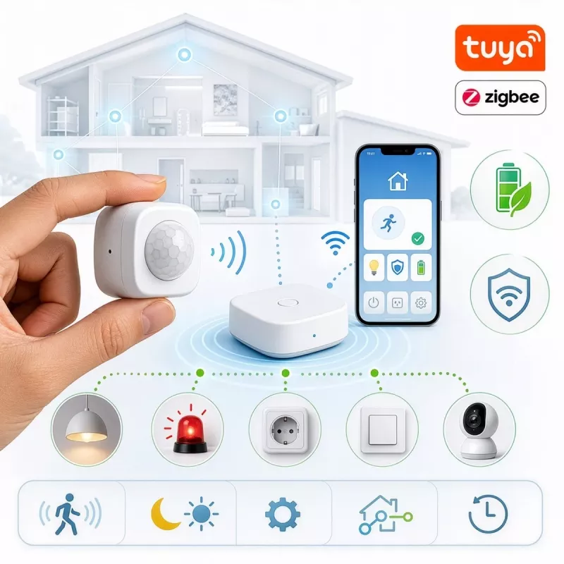 GREENBLUE Tuya Zigbee Motion Sensor GB740