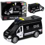 LEAN TOYS SWAT Special Unit Police Car Van with Lights and Sounds, 1:32 Scale, Pull-Back Action, Die-Cast Metal
