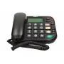 MAXCOM KXT480BB Corded Telephone with LCD Display, Black