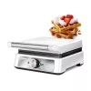 MPM MGO-41 Waffle Maker 1600W White – Belgian Waffle Iron with Non-Stick Plates