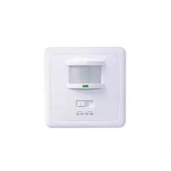 MACLEAN MCE18 PIR Motion Sensor with Sound Detection, Wall Mount, 160°, 1200W, White