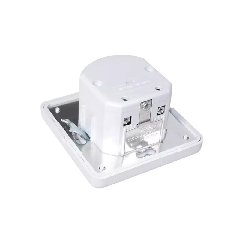 MACLEAN MCE18 PIR Motion Sensor with Sound Detection, Wall Mount, 160°, 1200W, White