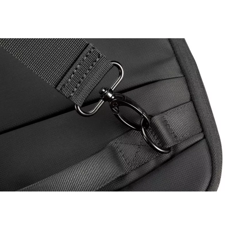 MODECOM Split 15 Laptop Bag 15.6 Inch Black Polyester Briefcase with Adjustable Shoulder Strap