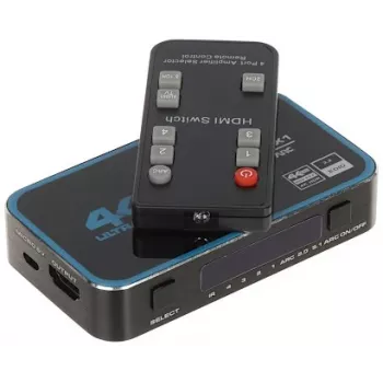 HDMI Switch 4x1 4K 60Hz HDR Dolby Vision HDCP 2.2 18Gbps Metal